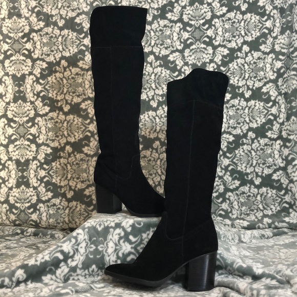 Steve Madden Shoes - Steve Madden Black Saudy Over the Knee Boots